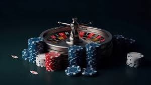 Antarmuka Infinite Blackjack yang menampilkan kartu, taruhan, dan opsi aksi pemain